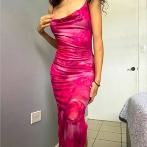 Tie Dye Split Thigh Mesh Cami
4 / S • New without tags